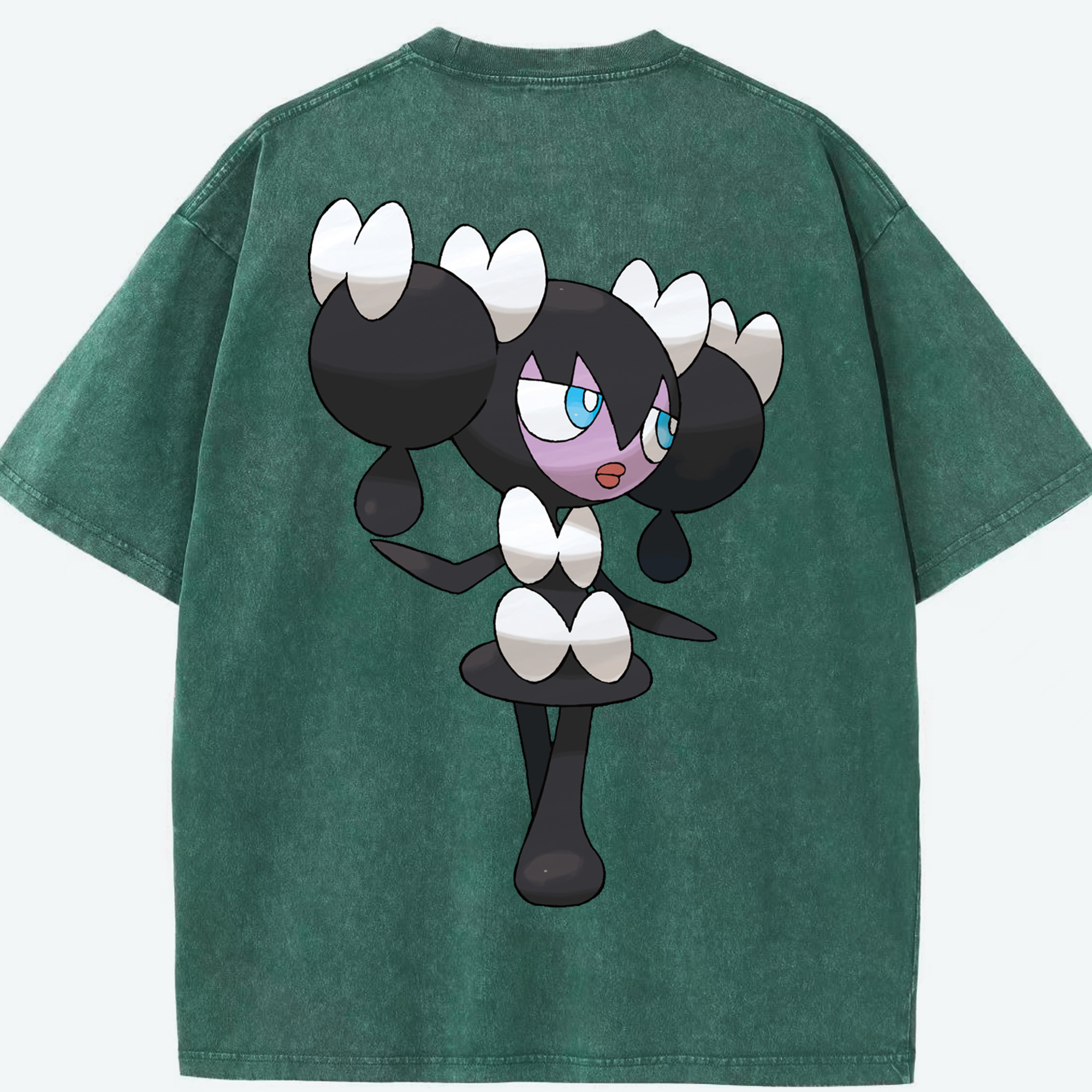（画像用） ポケットモンスター Pokémon 綿100% ヴィンテージ風 半袖Tシャツ（背面プリント）
